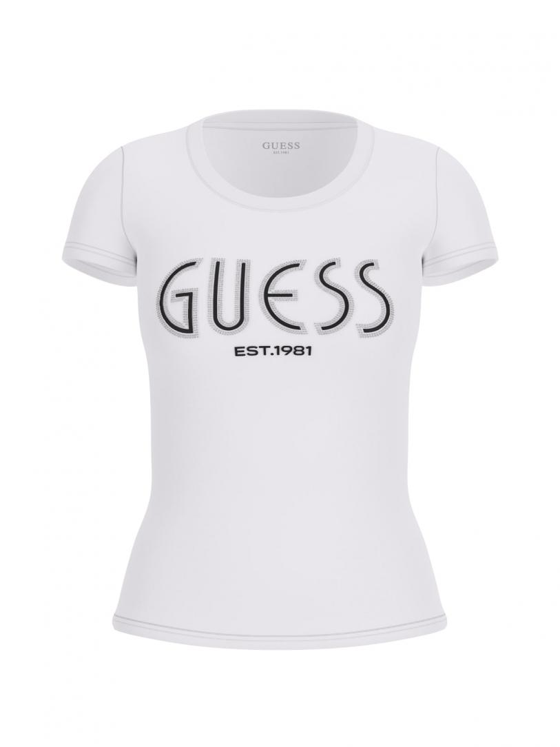 CN SS GUESS LOGO TEE Bianco CN SS GUESS LOGO TEE Bianco 1