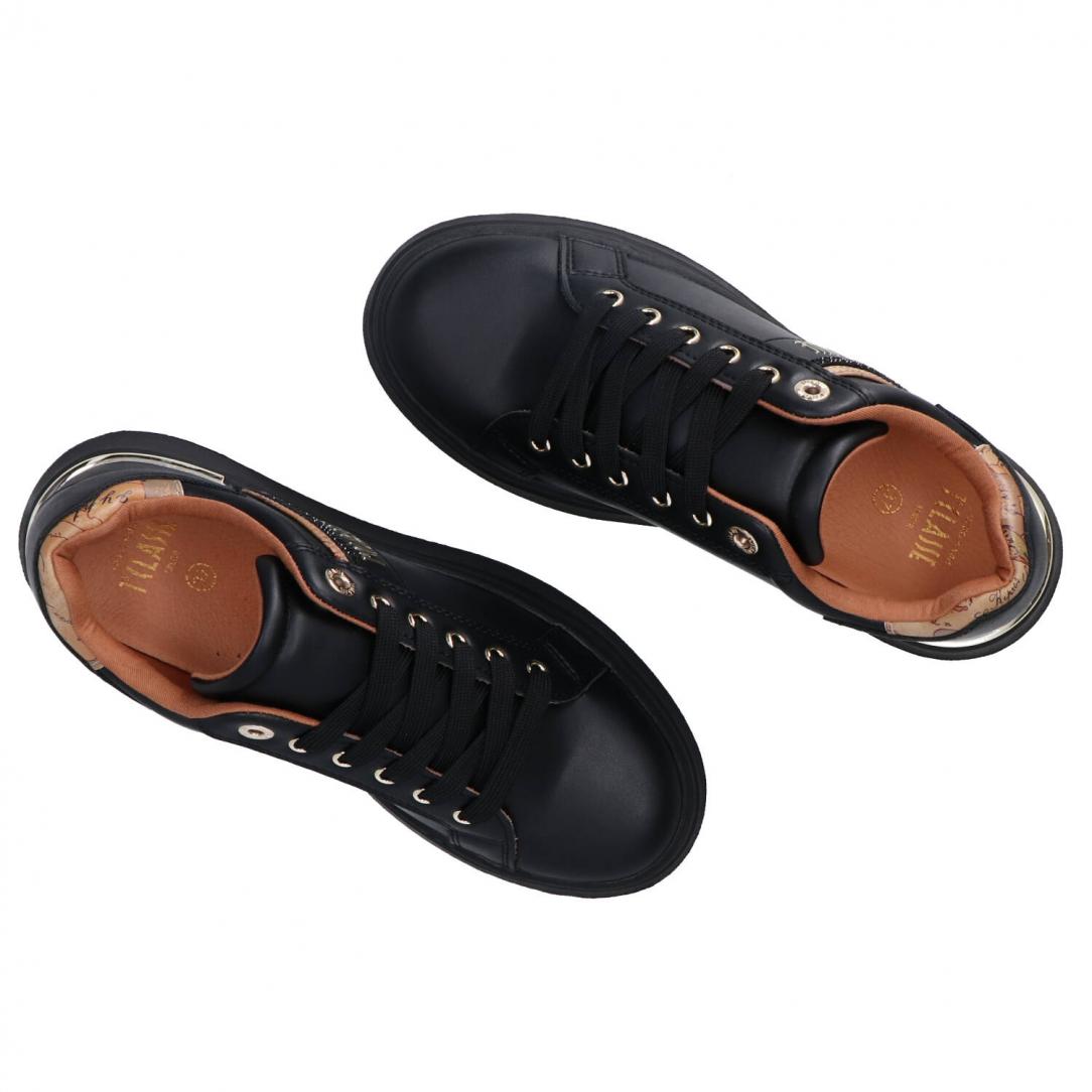 Stringata pelle e geo N 2266 0289 Nero 5