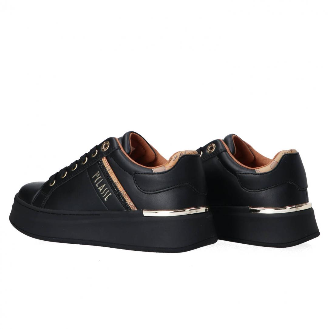 Stringata pelle e geo N 2266 0289 Nero 4