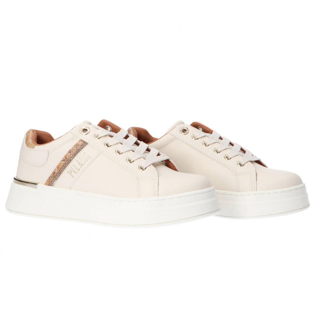 Stringata pelle e geo N 2266 0289 Bianco Panna 2