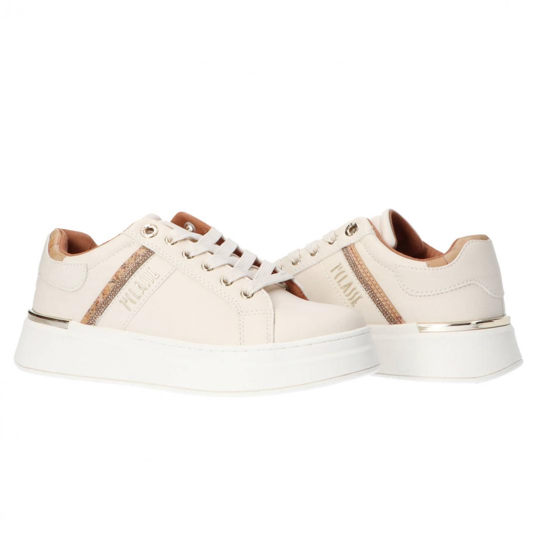 Stringata pelle e geo N 2266 0289 Bianco Panna 3