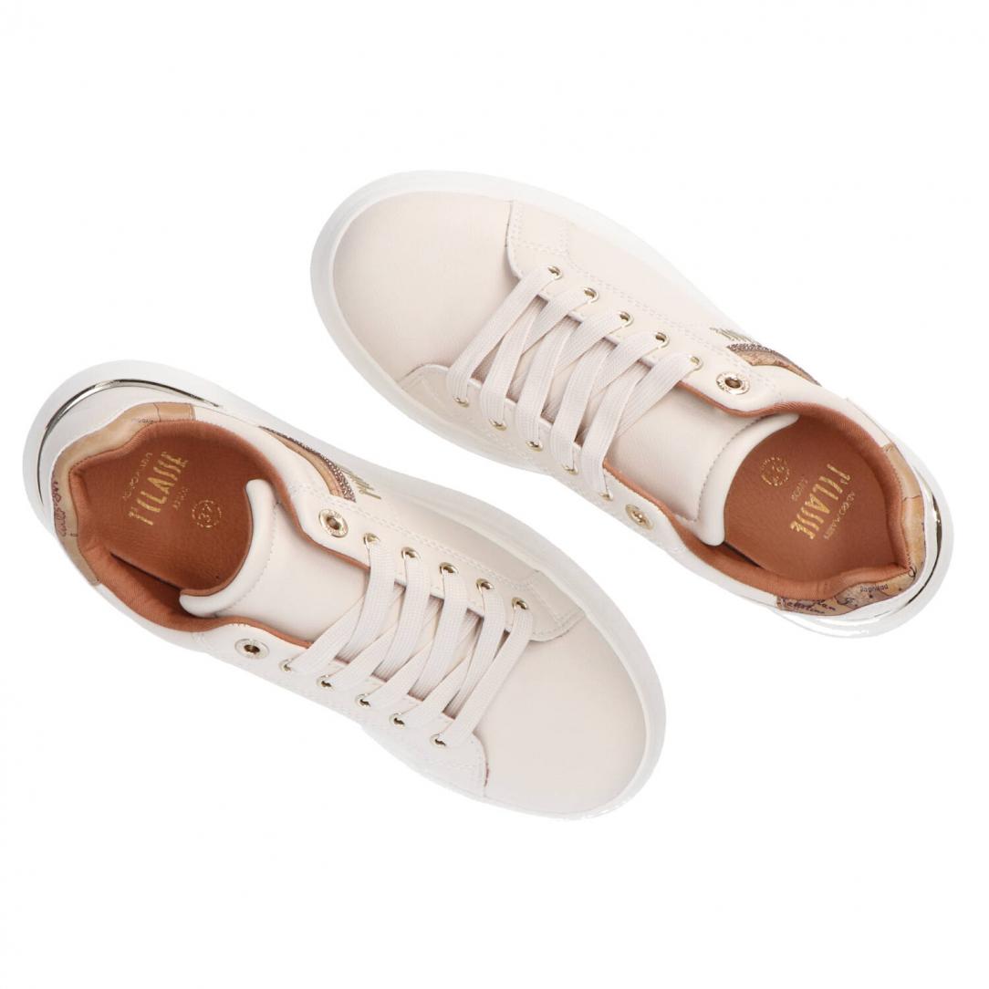 Stringata pelle e geo N 2266 0289 Bianco Panna 5