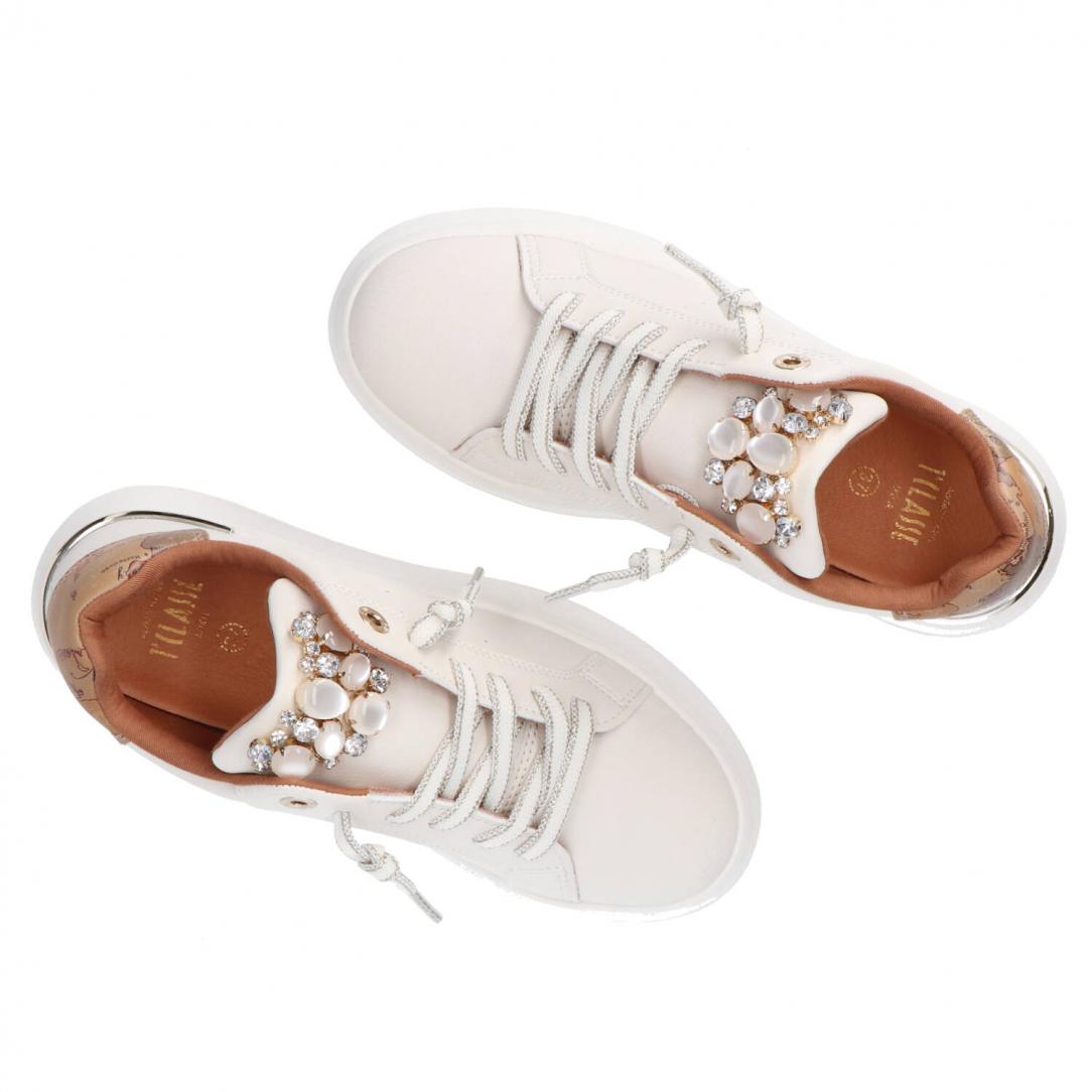 Bassa Pelle e Strass N 2269 0289 Bianco Panna 5