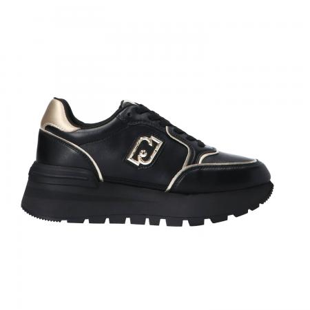 Sneakers Donna Amazing 25 calf platform Nero