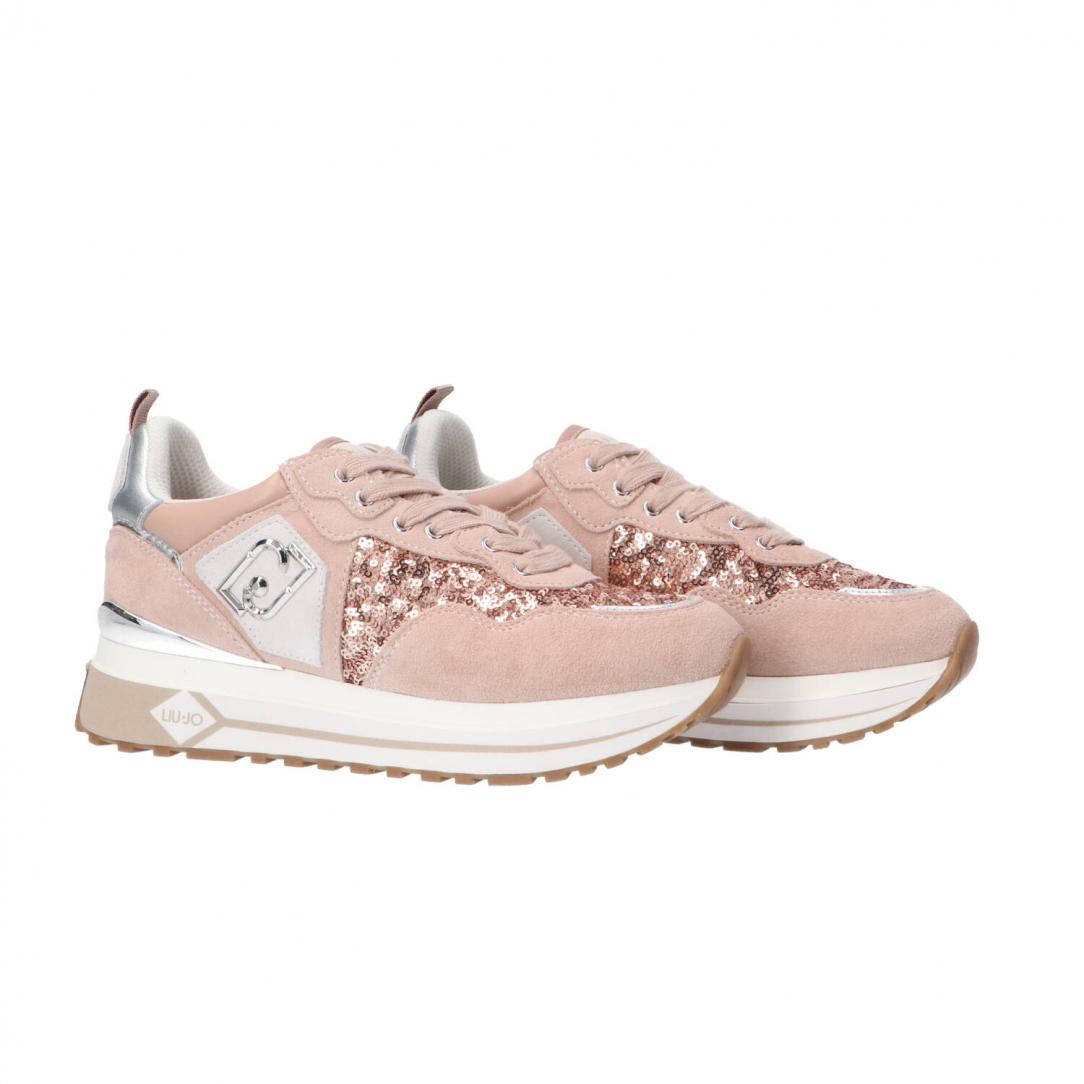 Maxi wonder 01 suede e paillettes Rosa 2