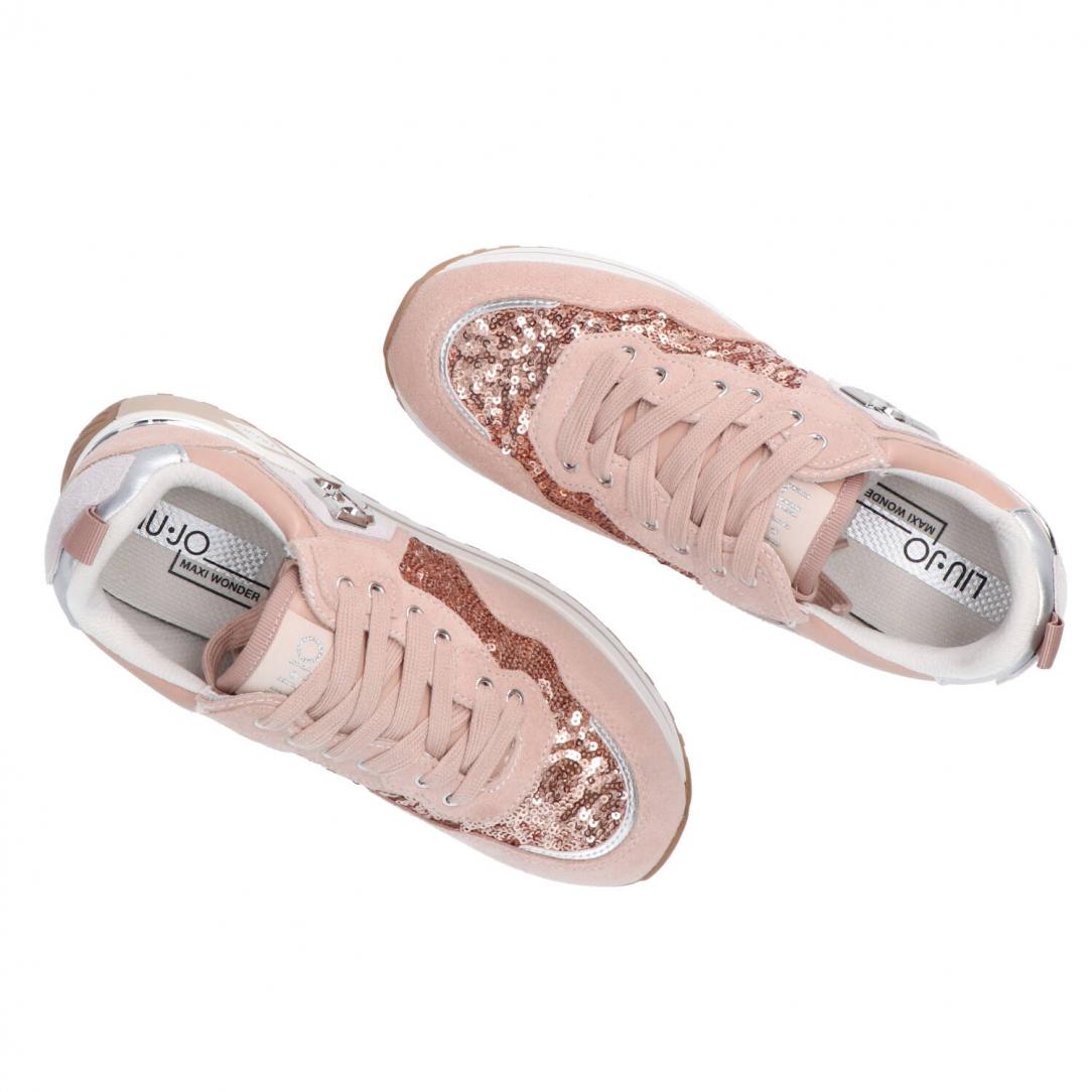 Maxi wonder 01 suede e paillettes Rosa 5