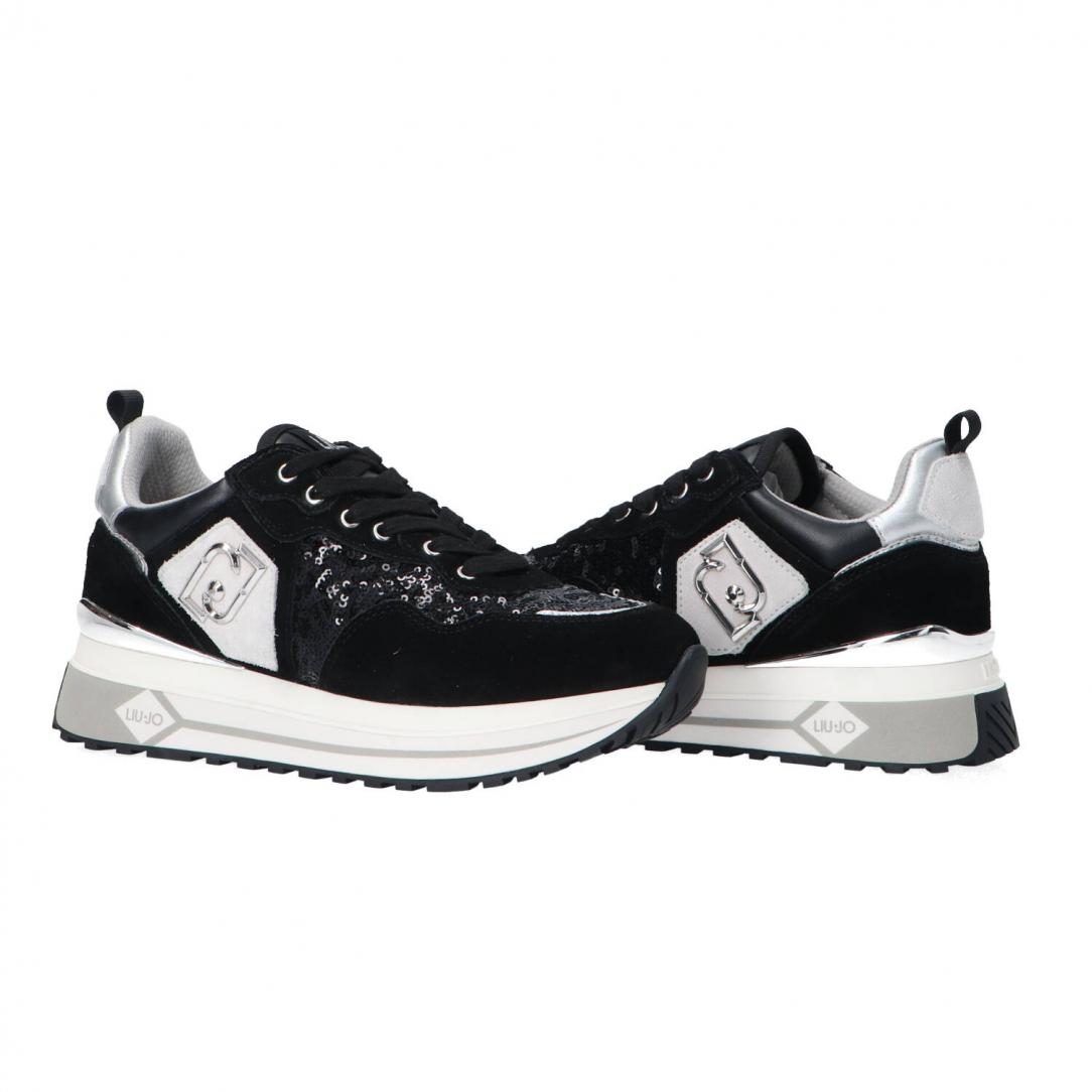 Maxi wonder 01 suede e paillettes Nero 3