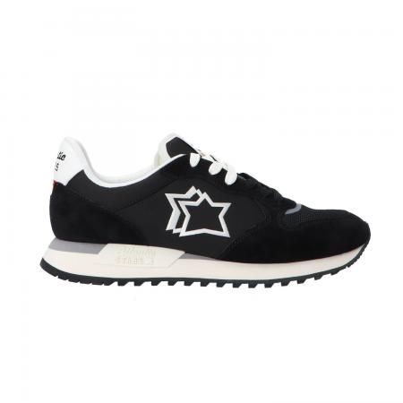 Sneakers Uomo Mennea pelle e suede Nero