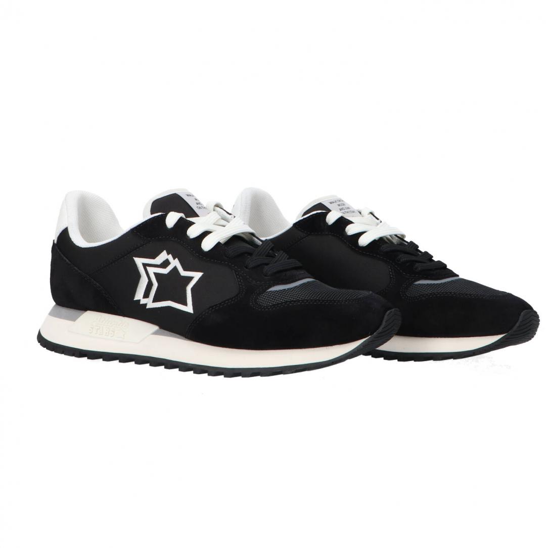 Mennea pelle e suede Nero 2