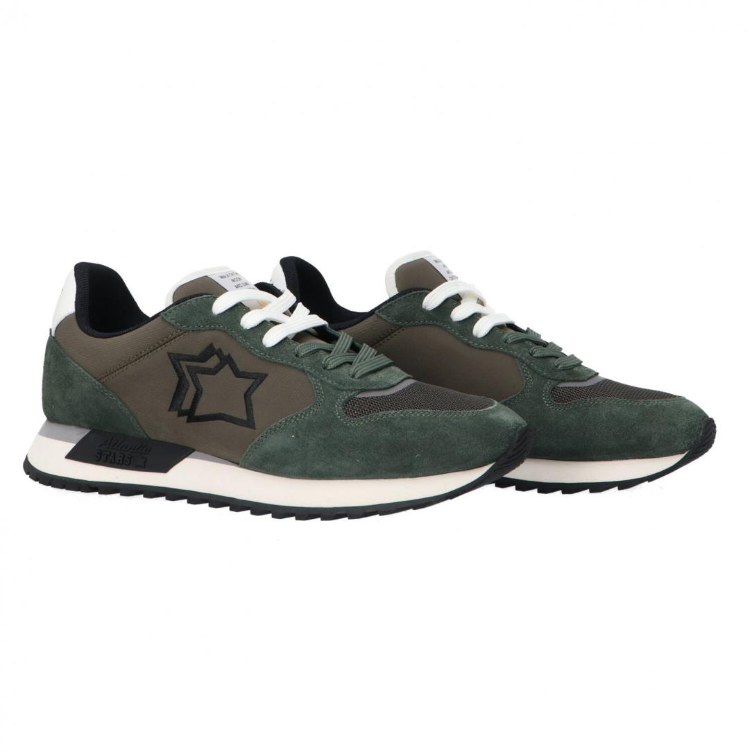 Mennea pelle e suede Verde scuro 2