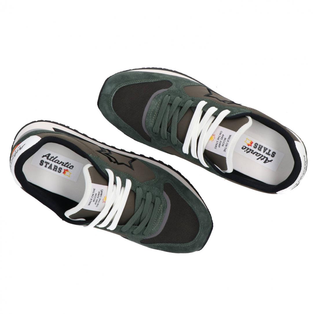 Mennea pelle e suede Verde scuro 5