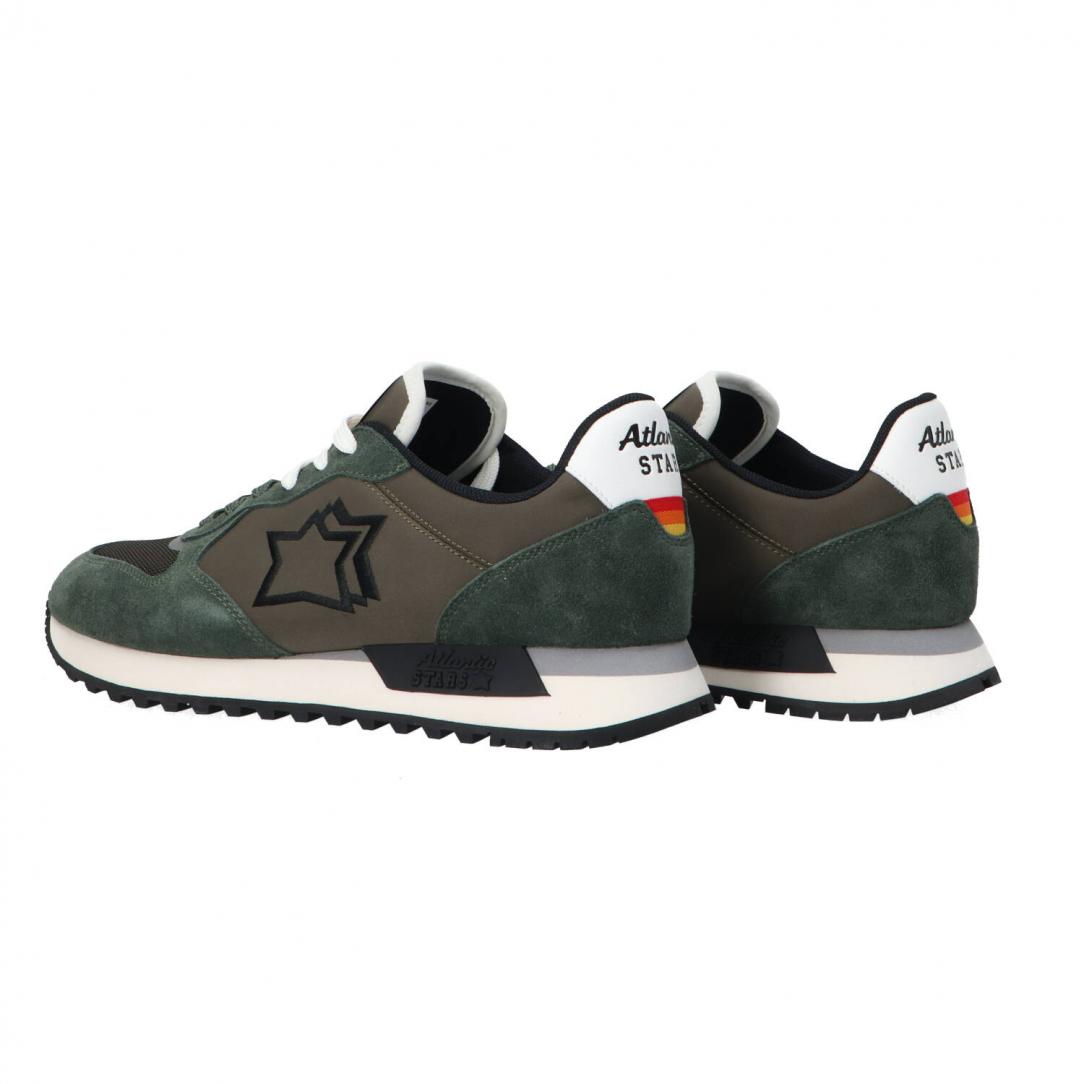 Mennea pelle e suede Verde scuro 4