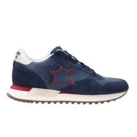Sneakers Uomo Draco pelle e suede Blu