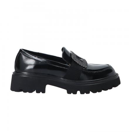 Mocassini Donna GR600 Abrasivato Nero