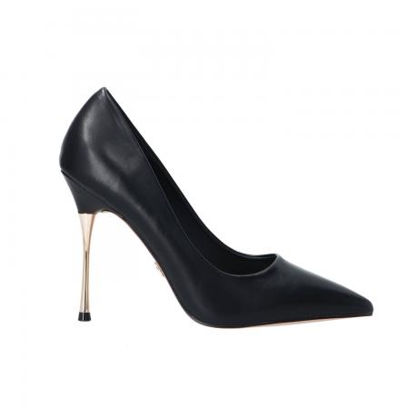 Decolletes Donna GP846 tacco gold Nero