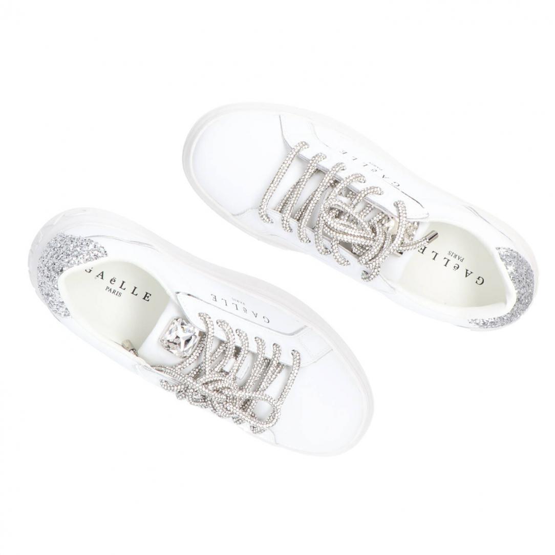New Addict leather platform Argento 5