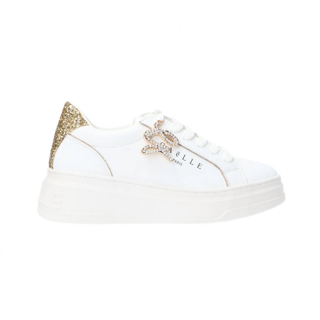 New Addict leather platform Oro 1