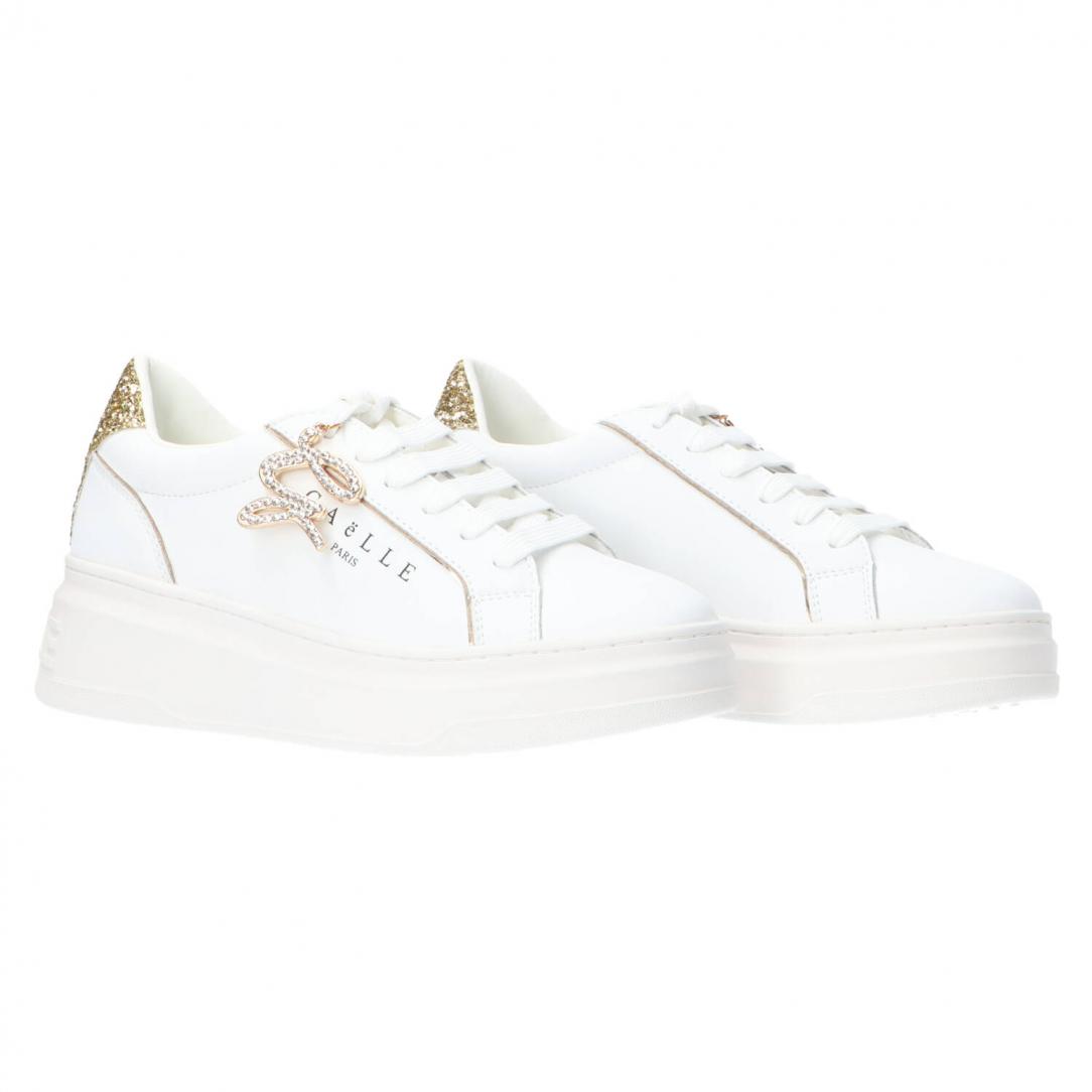 New Addict leather platform Oro 2