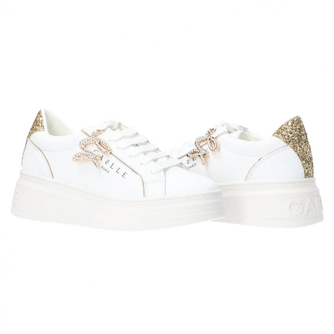 New Addict leather platform Oro 3