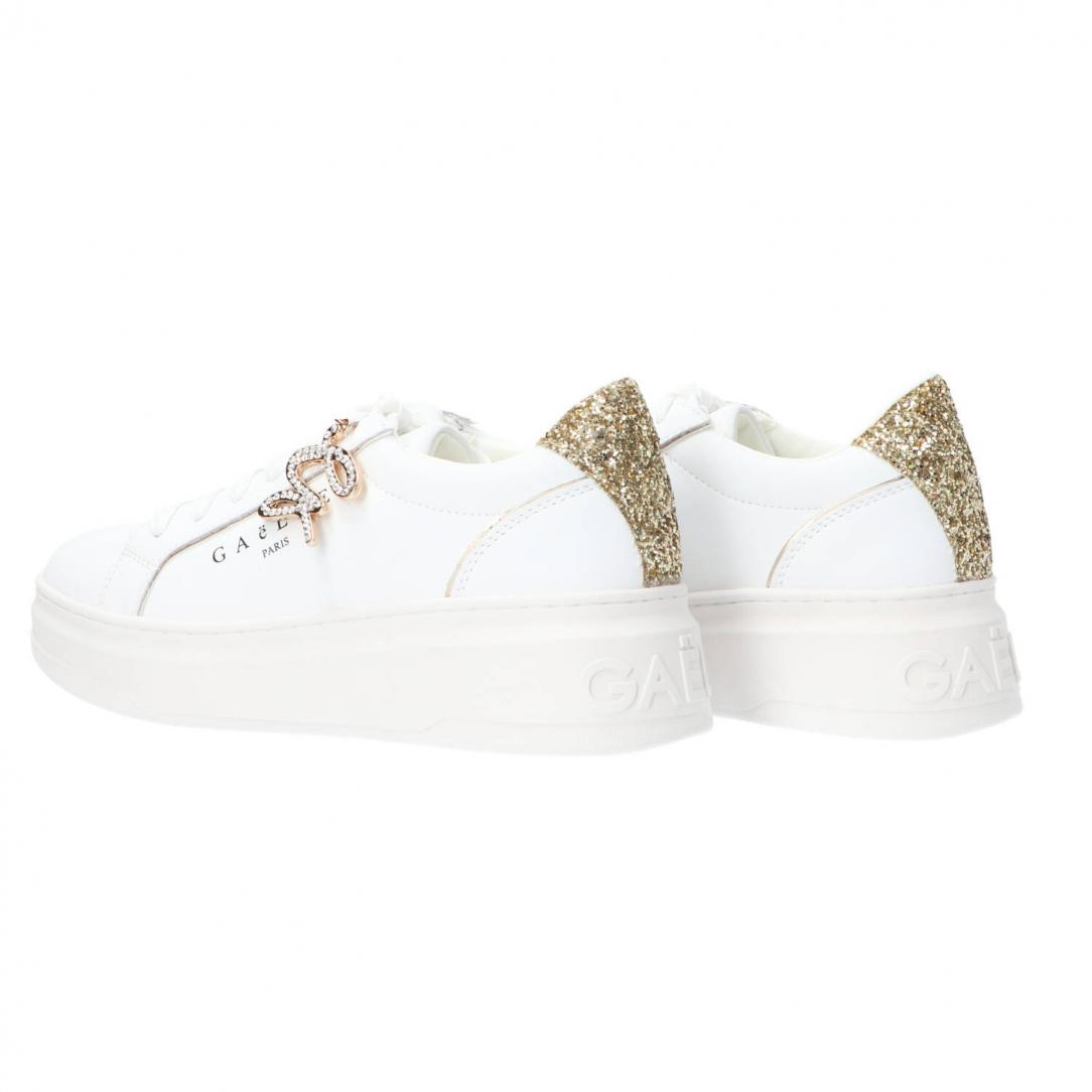 New Addict leather platform Oro 4