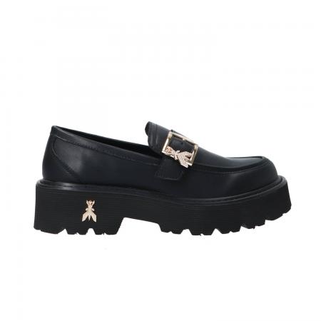 Mocassini Donna PPJ963 Vitello fibbia logo...