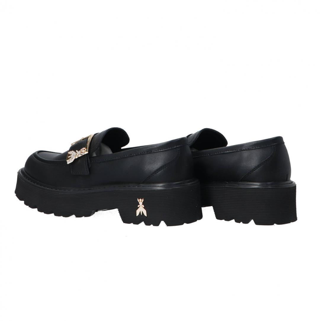 PPJ963 Vitello fibbia logo strass Nero PPJ963 Vitello fibbia logo strass Nero 4