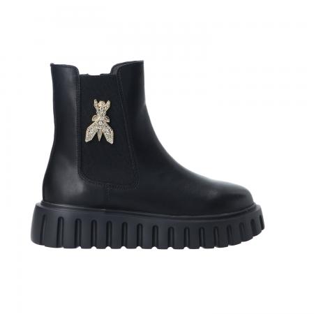 Stivaletti E Stivali Donna PPJ982 Vitello nero Nero
