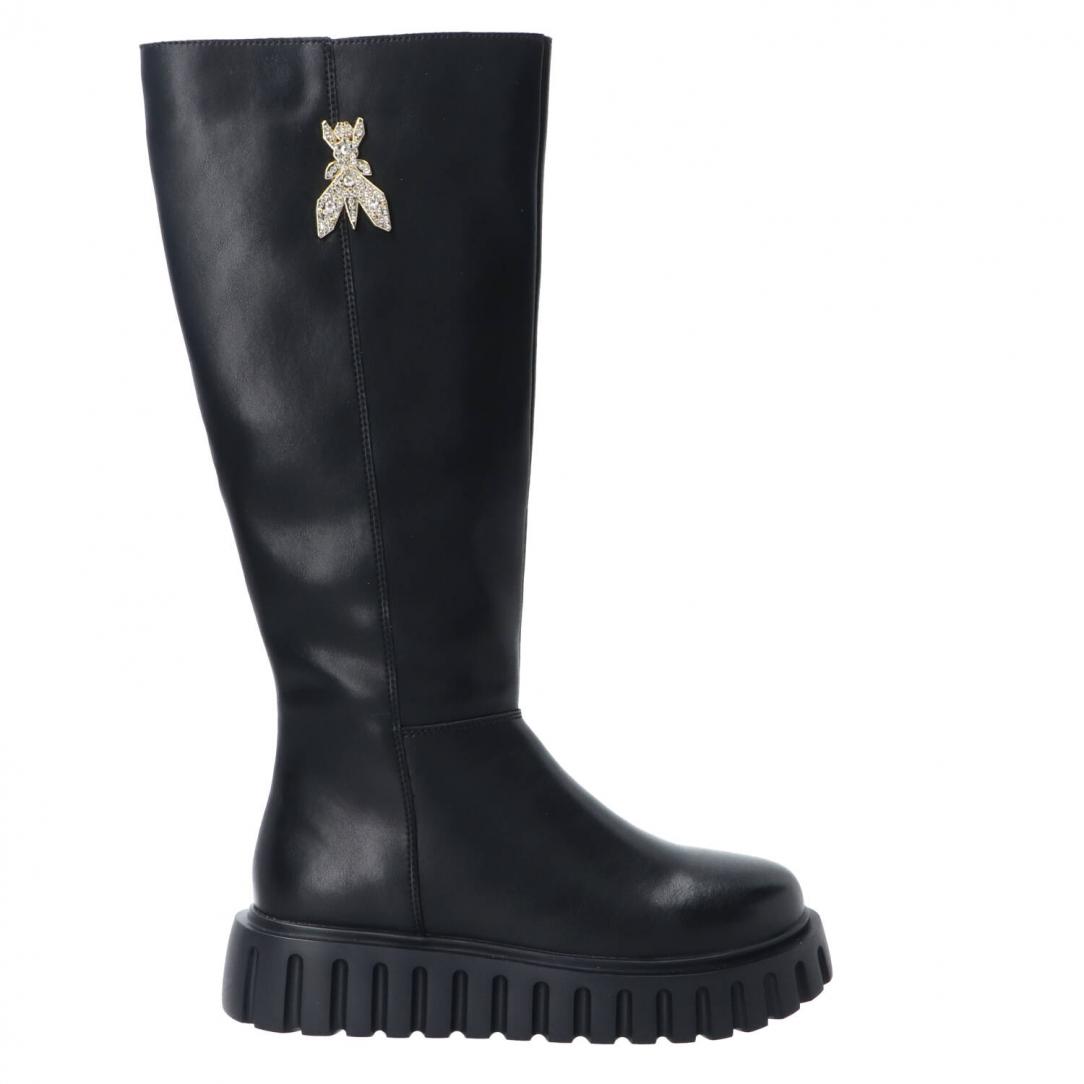 PPJ983 Vitello logo strass Nero PPJ983 Vitello logo strass Nero 1