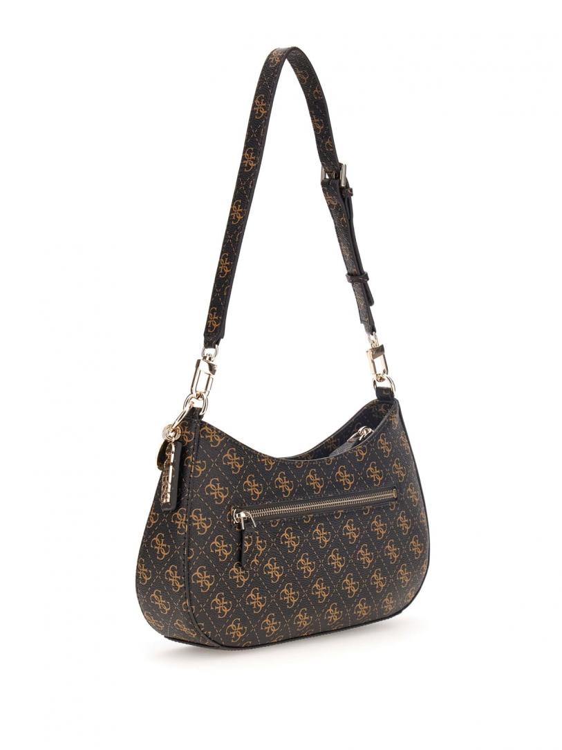 NOELLE II TOP ZIP LOGO METALLIC Marrone monogram 2
