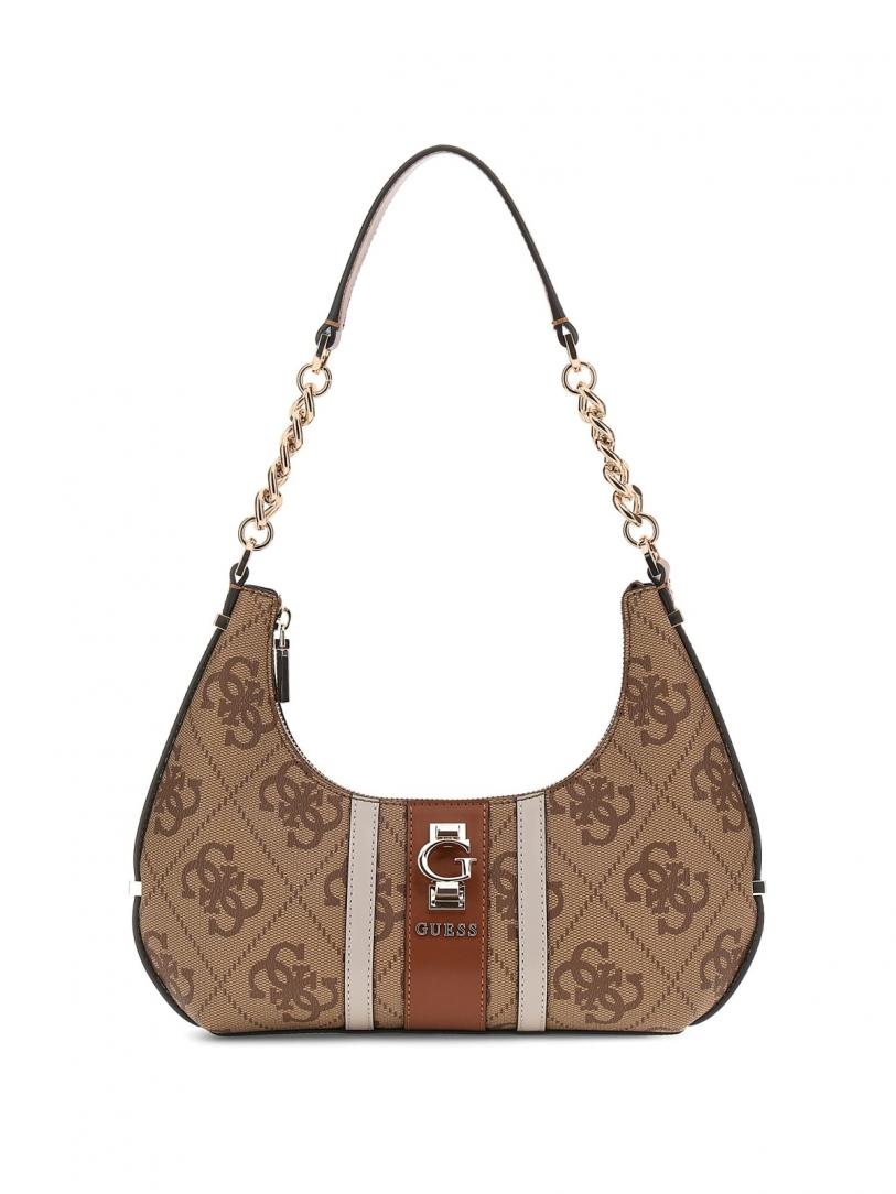 ERENIA TOP ZIP SHOULDER BAG Beige 1