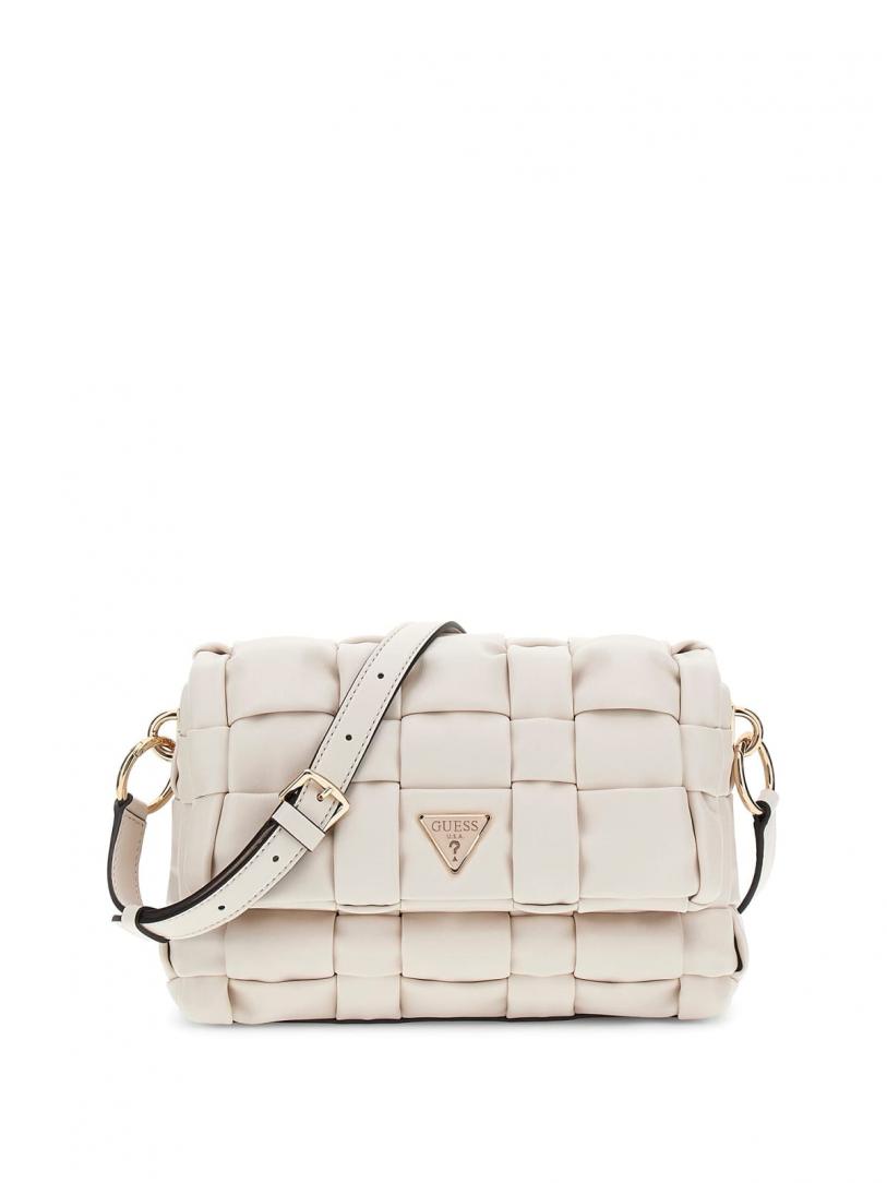 MARION FLAP SHOULDER BAG Beige 1
