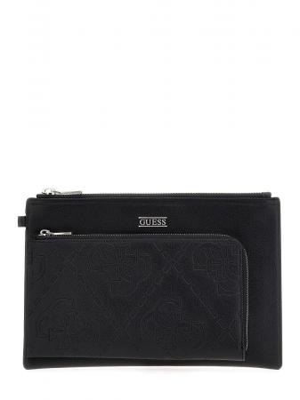Pochette Uomo BOSTON CLUTCH L Nero