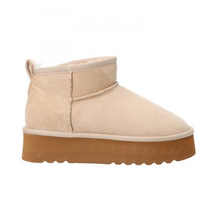 Stivaletti E Stivali Donna FL241 Ecopelliccia Beige