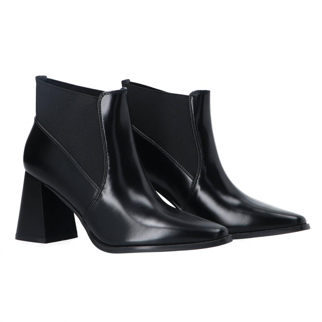 GV93 Stiletto tacco largo Nero 2