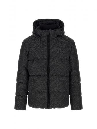 Giubbotti Uomo ALLOVER LOGO PUFFA JACKET Nero