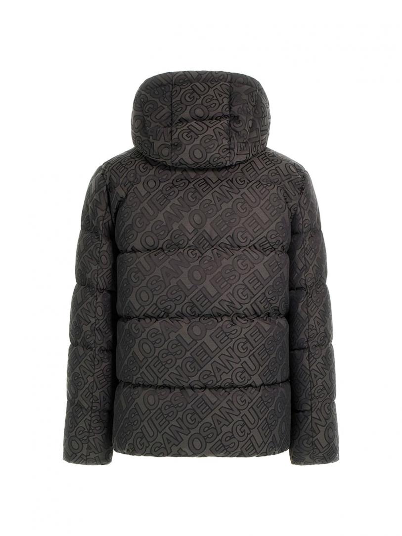 ALLOVER LOGO PUFFA JACKET Nero ALLOVER LOGO PUFFA JACKET Nero 2