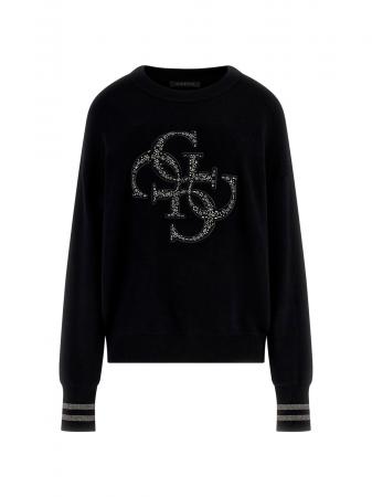 Maglioni Donna LS CN SYLVIE LOGO SWTR Nero