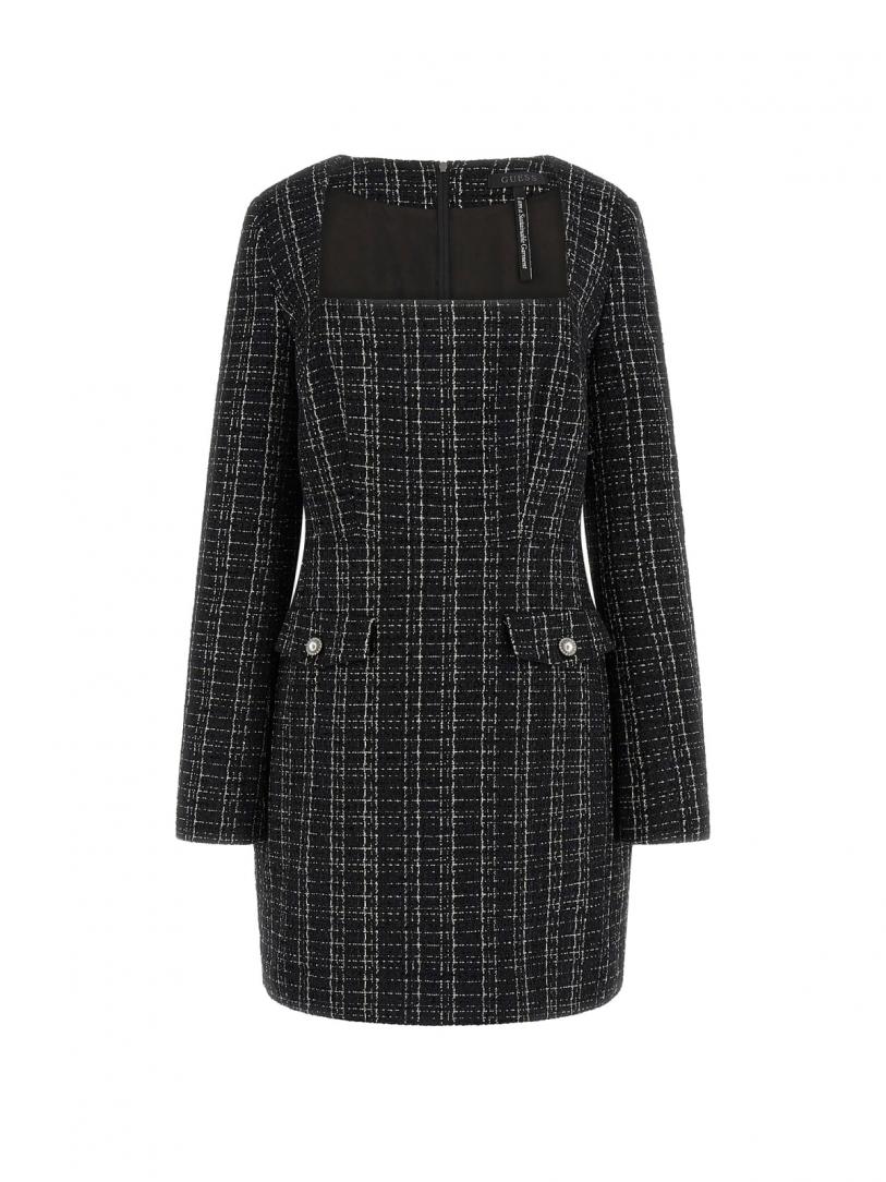 LS SANDRA TWEED DRESS Nero LS SANDRA TWEED DRESS Nero 1