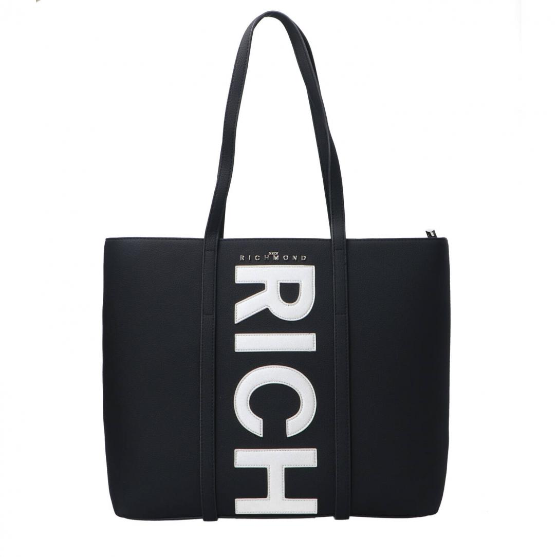 SHOPPING BAG NIEPI Nero argento SHOPPING BAG NIEPI Nero argento 1