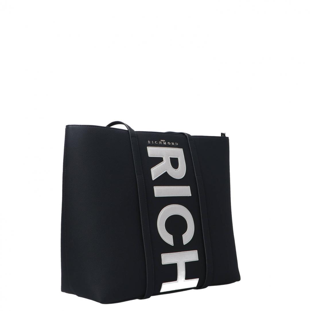 SHOPPING BAG NIEPI Nero argento SHOPPING BAG NIEPI Nero argento 2