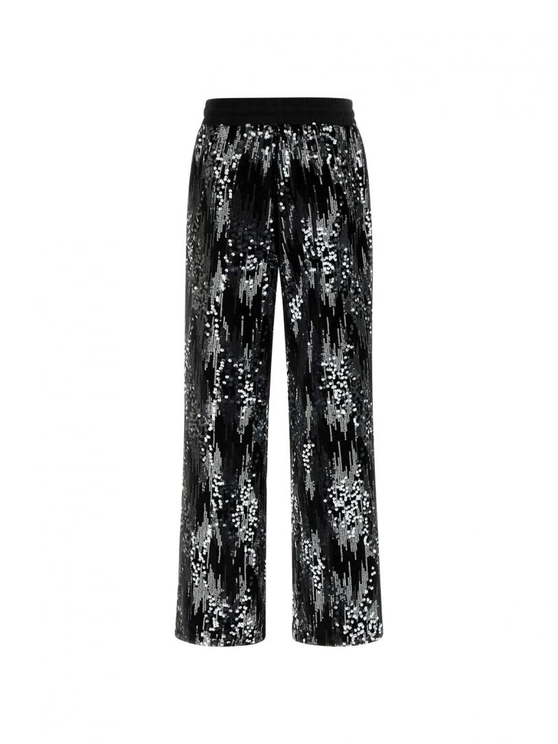 SEQUINS WIDE LEG PANTS Nero SEQUINS WIDE LEG PANTS Nero 2