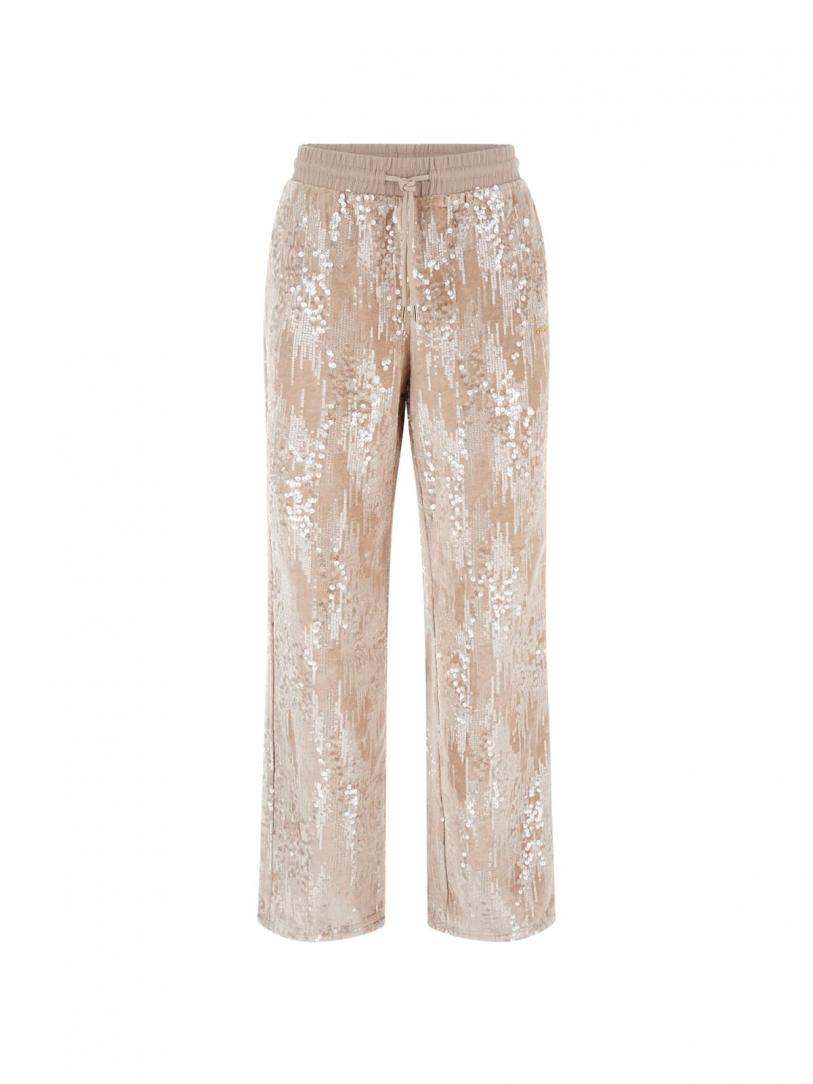 SEQUINS WIDE LEG PANTS Rosa 1