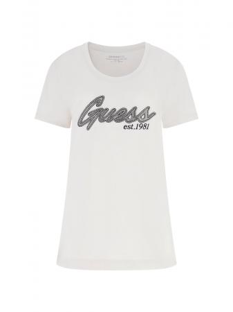 T Shirt Donna SS LOGO HOT FIX TEE Beige
