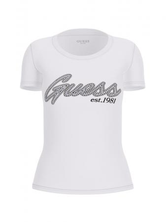 T Shirt Donna SS LOGO HOT FIX TEE Bianco 