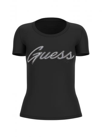 T Shirt Donna SS LOGO HOT FIX TEE Nero