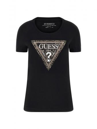 T Shirt Donna SS CN TRIANGLE PYTHON TEE Nero