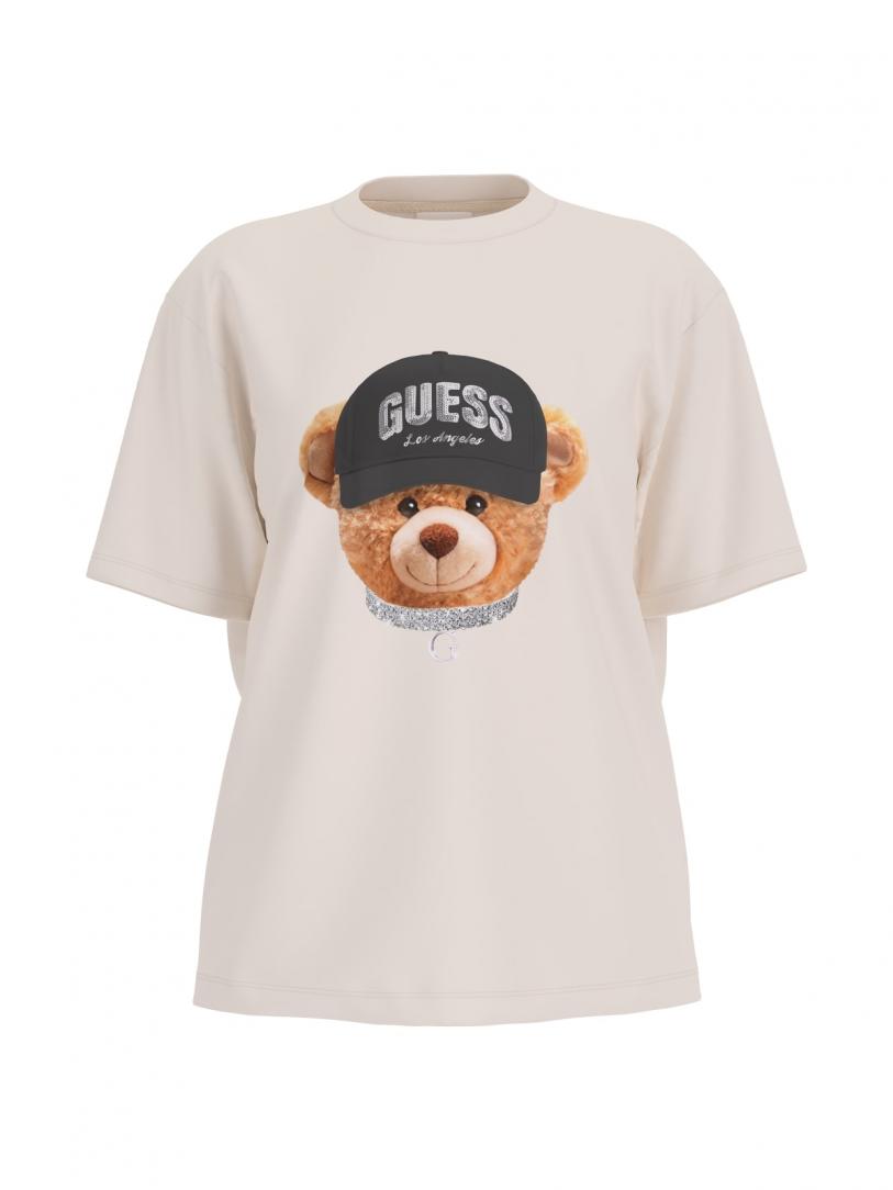 TEDDY BEAR HAT SS T-SHIRT Bianco Panna TEDDY BEAR HAT SS T-SHIRT Bianco Panna 1