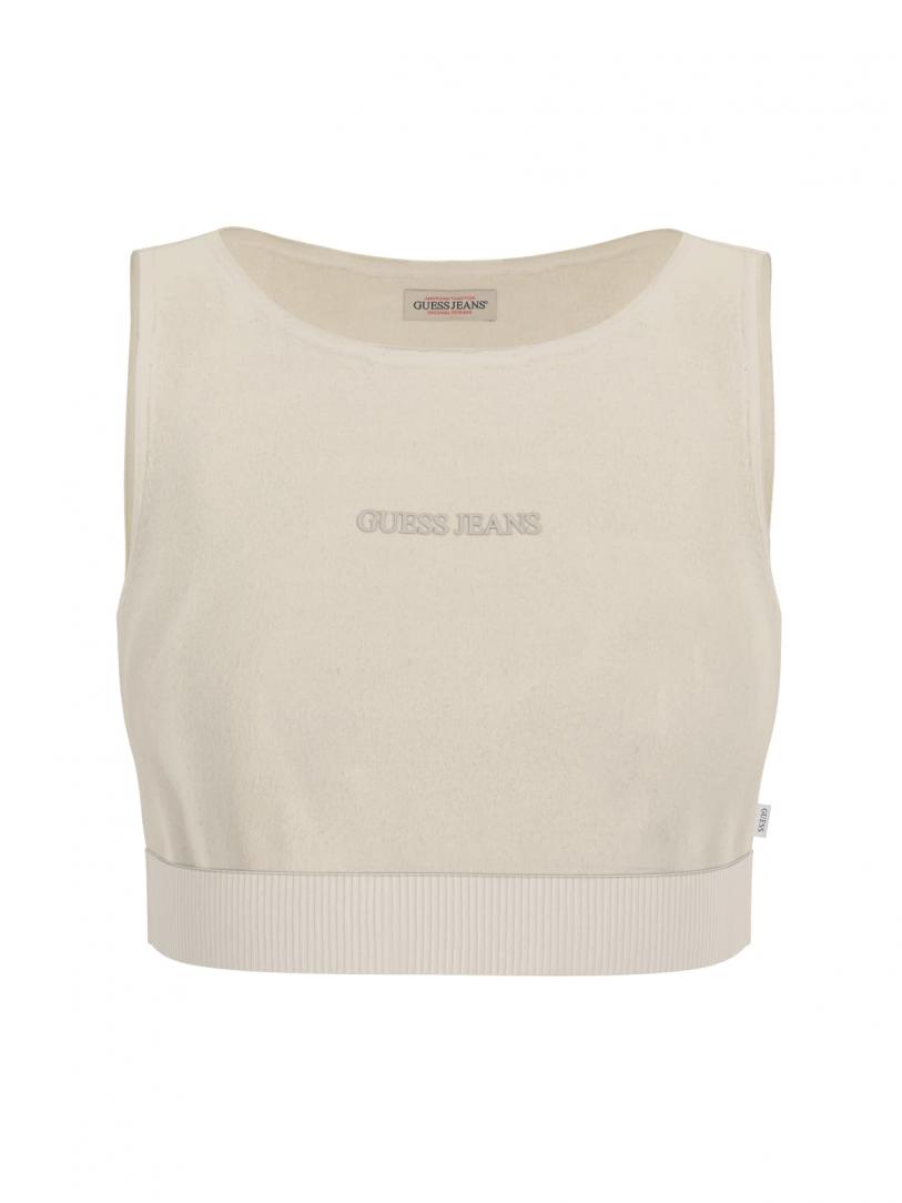 GJ SCOOP GUESS J EMB TANK SWTR Bianco GJ SCOOP GUESS J EMB TANK SWTR Bianco 1