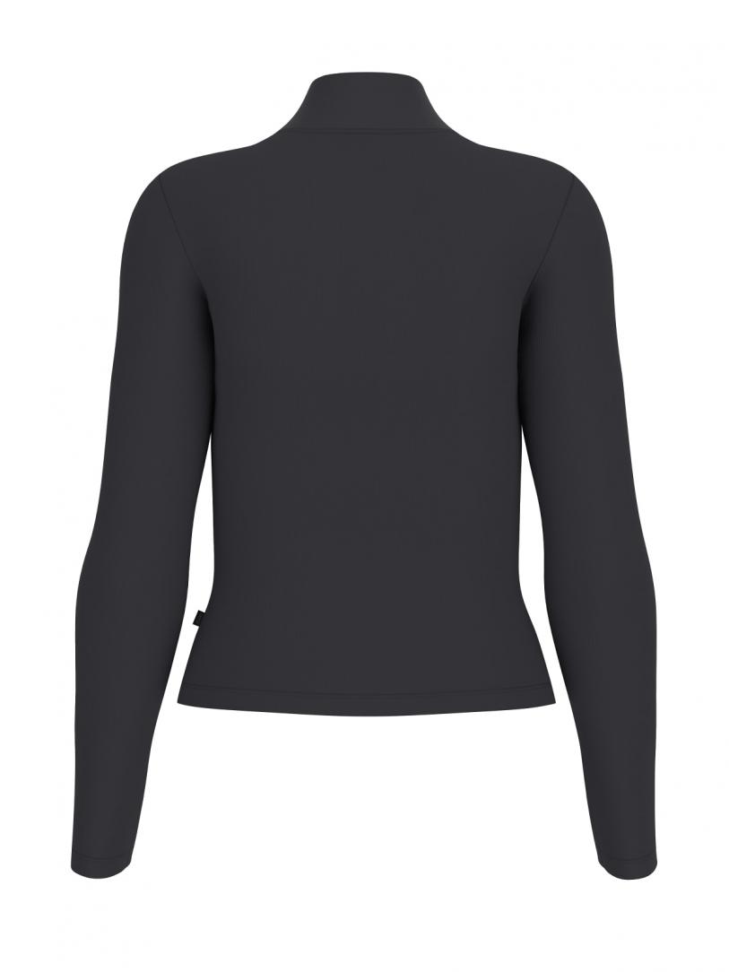 GJ LS MOCK NECK EMBRO SLIM TOP Nero GJ LS MOCK NECK EMBRO SLIM TOP Nero 2