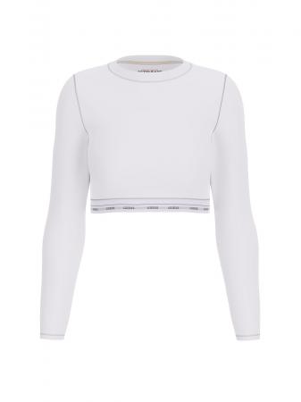 T Shirt Donna GJ LS CROP TOP Bianco